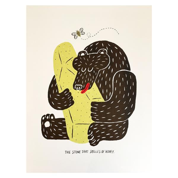 クレマン・セルヴォー　直筆サイン『一時の休息』木版画 1945年 0407W クレマン・セルヴォー 直筆サイン『一時の休息』木版画 1945年 0407W