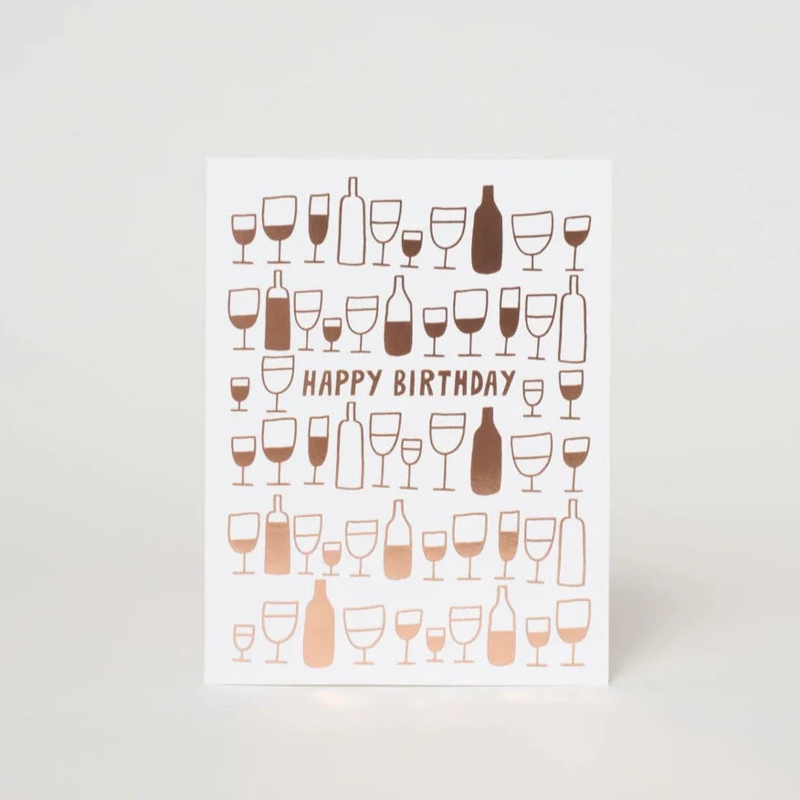 Happy Birthday Wine Glasses
