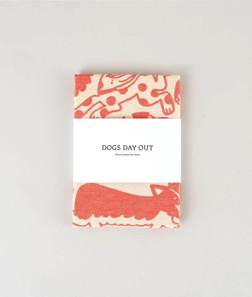 Dog Days Out Tea Towel
