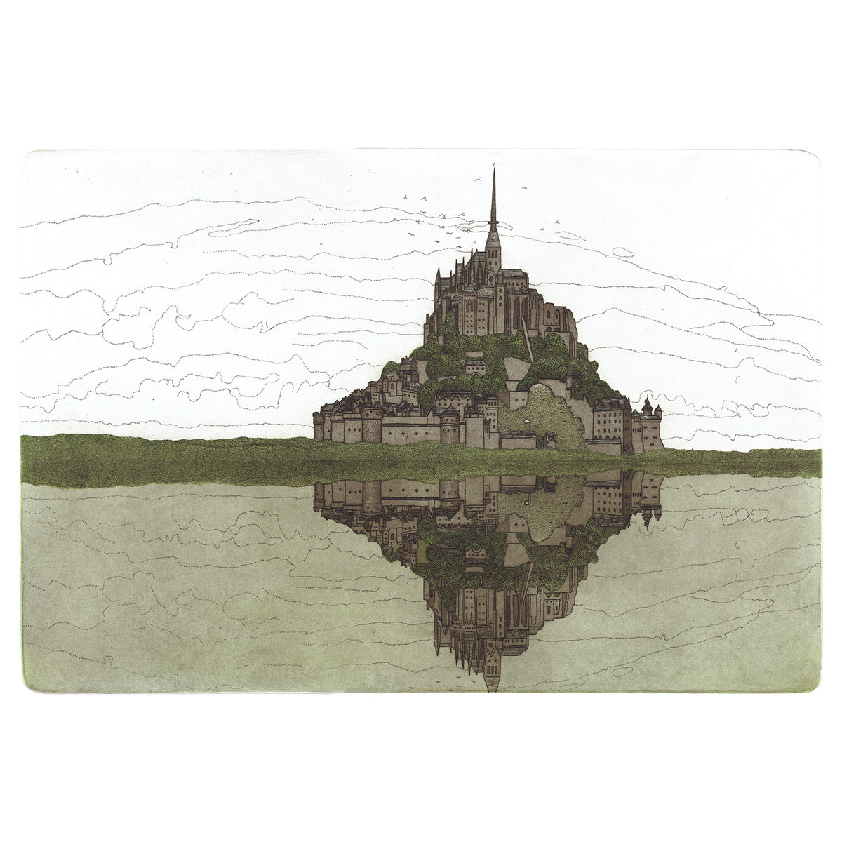 Reflection, Mont Saint-Michel