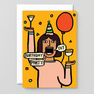 
            
                Load image into Gallery viewer, Birthday Party Yay	Greetings Card
            
        