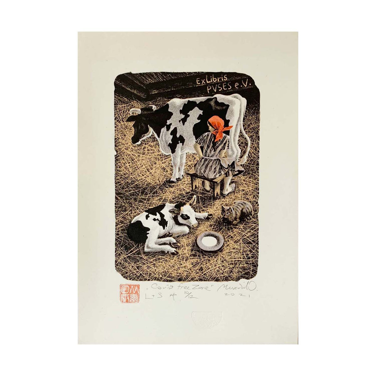Covid Free Zone Ex Libris
