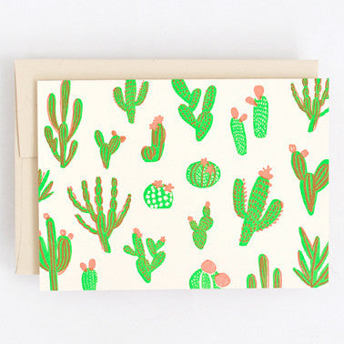 Cacti greeting card by Egg Press
