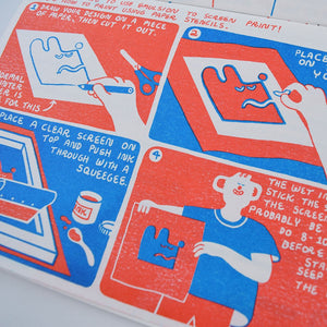 
            
                Load image into Gallery viewer, Screen Printing At Home an Illustrated guide by Yuk Fun
            
        