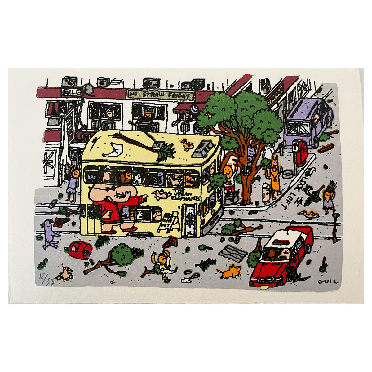 Guillaume Cornet - typhoon in Hong Kong