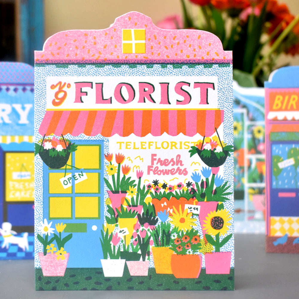 
            
                Load image into Gallery viewer, Florist Shop Die Cut Card
            
        